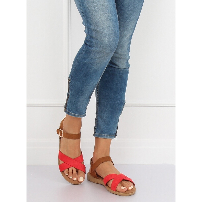 Crvene ženske sandale 999 Red crvena 2