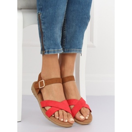 Crvene ženske sandale 999 Red crvena 1