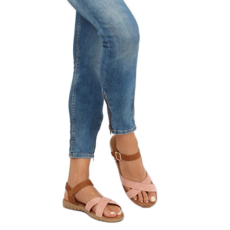 Ružičaste ženske sandale 999 Pink ružičasta 2