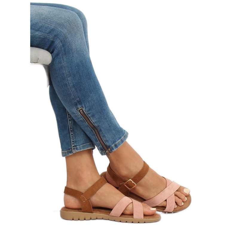 Ružičaste ženske sandale 999 Pink ružičasta 1