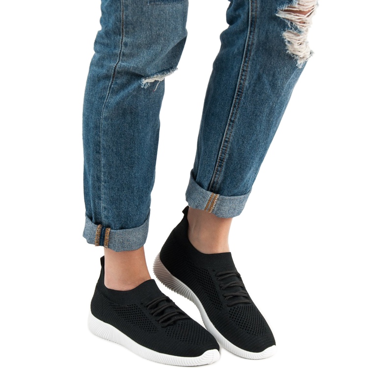 SHELOVET Klizne sportske cipele crna 2