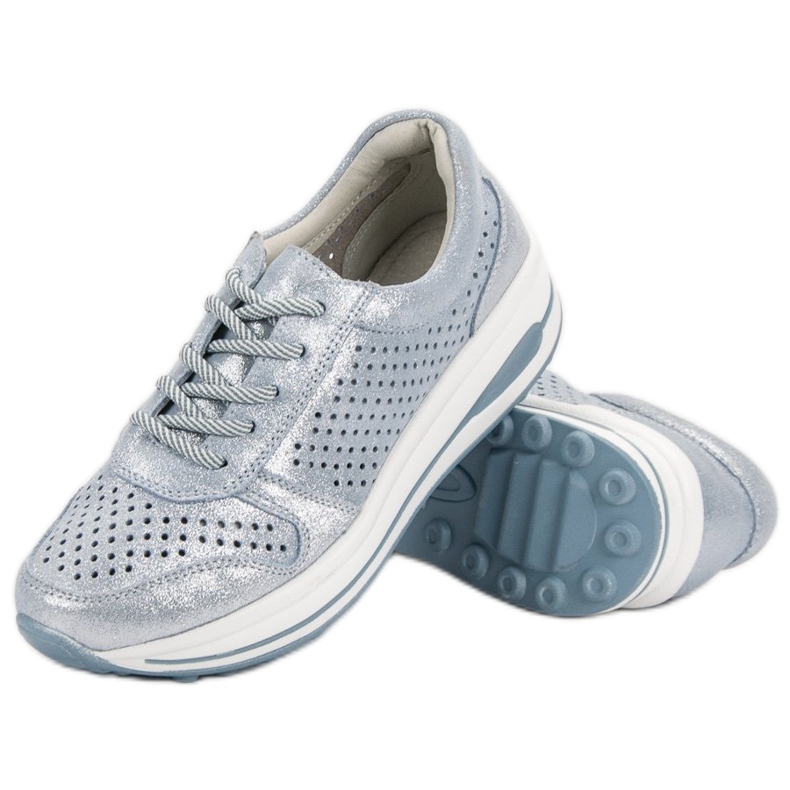 Filippo Kožne cipele od brokata plava 1