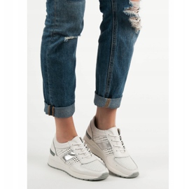 Filippo Kožne tenisice na klin bijela 2