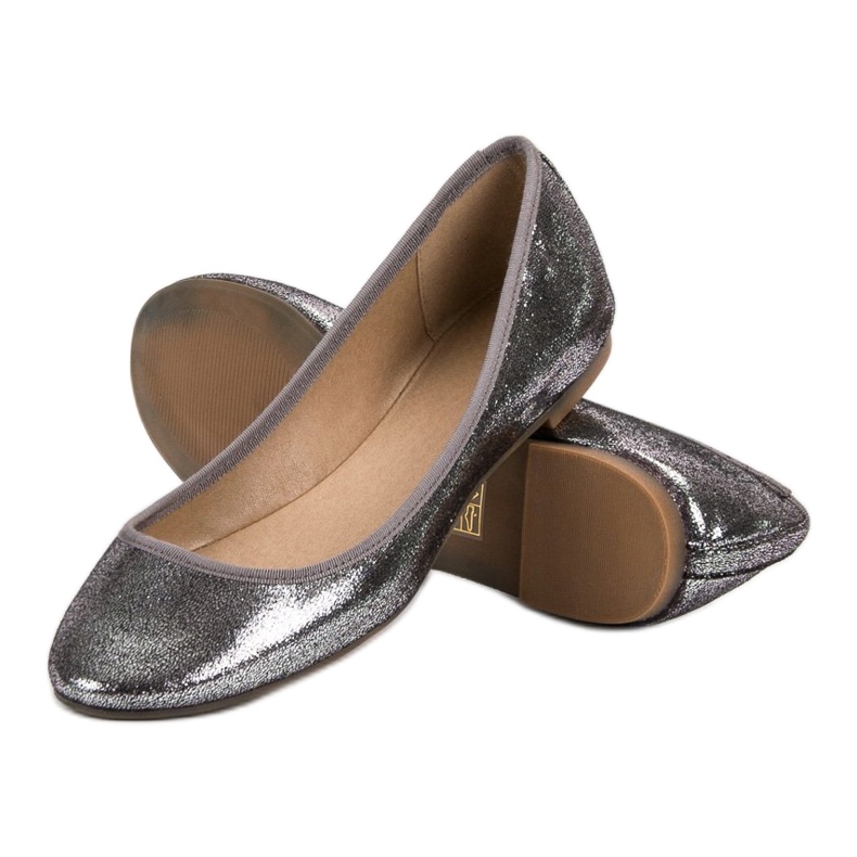 SHELOVET Sjajne balerine siva 1