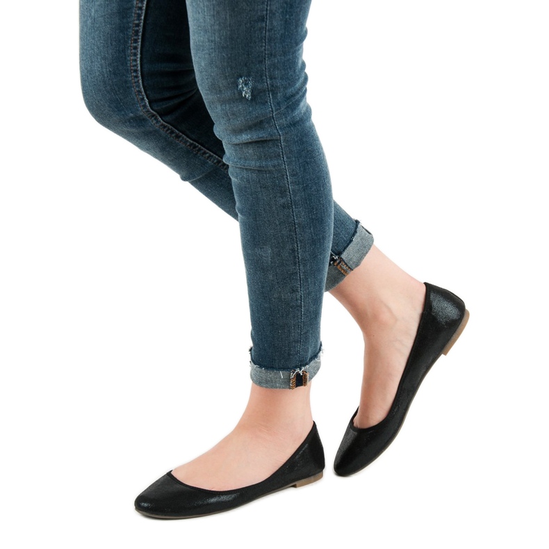 SHELOVET Crne balerine crno 2