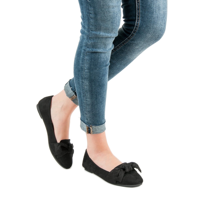 Queen Vivi Balerine od antilopa crno 2