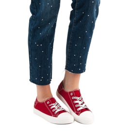 SHELOVET Niske tenisice crvena 2