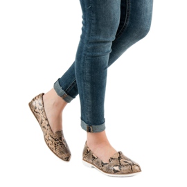 SHELOVET Lordsy Snake Print smeđa 2