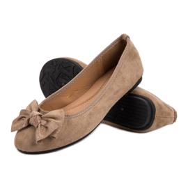 JESSY ROSS Balerina s mašnom smeđa 1