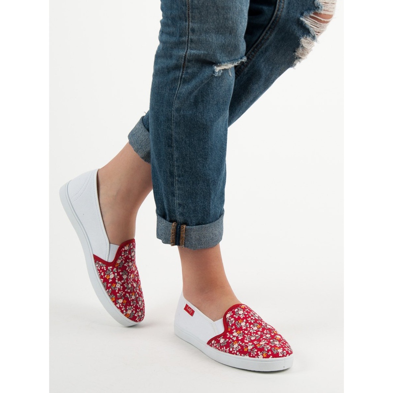 Lovery Ležerni sliponi bijela crvena 1