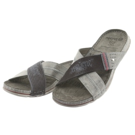 Sive muške papuče Inblu GG009 sive boje crna siva 3