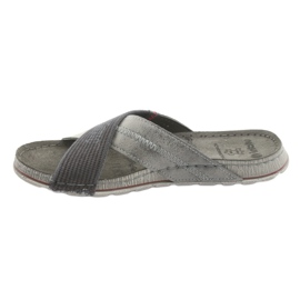 Sive muške papuče Inblu GG009 sive boje crna siva 2