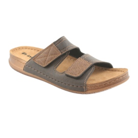 Muške Inblu TH015 smeđe papuče smeđa 1