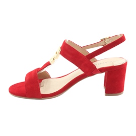 Red Caprice 28303 sandale na stupu crvena 2