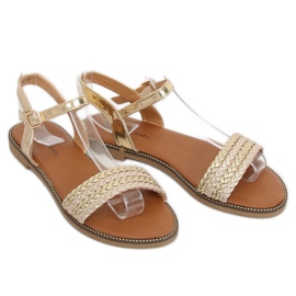 Zlatne ženske sandale K-11 Gold zlatni 1