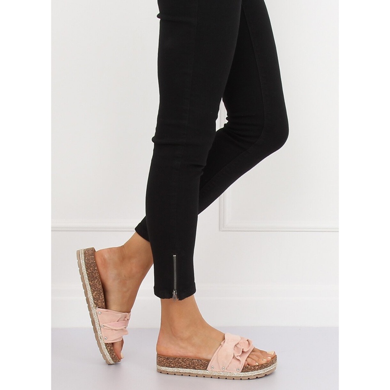 Ružičaste espadrile papuče BJS-002 Pink ružičasta 1
