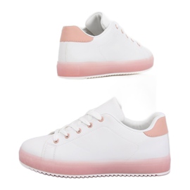 Ženske bijele i ružičaste tenisice 9118 Pink bijela ružičasta 1
