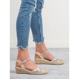 Best Shoes Klinaste espadrile smeđa 2