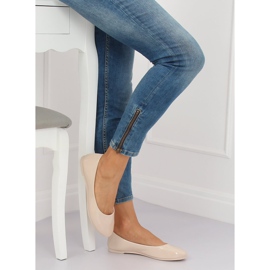 Ženske balerinke bež boje JX76P Bež 2