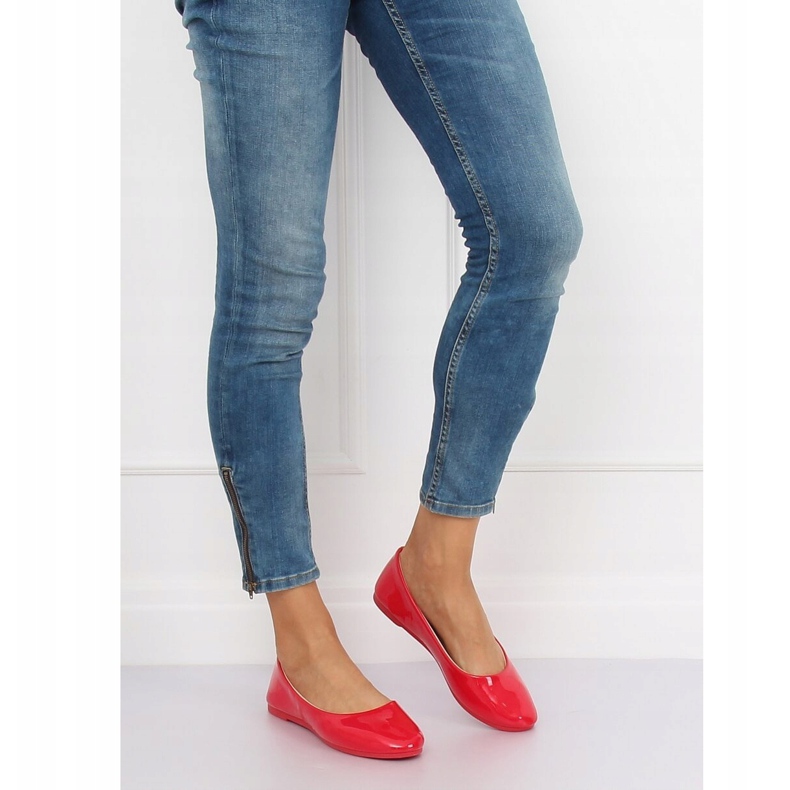 Crvene ženske balerinke JX76P Crvene crvena 2