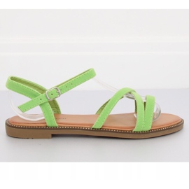 Zelene ženske sandale WL255 Zelene zelena 1