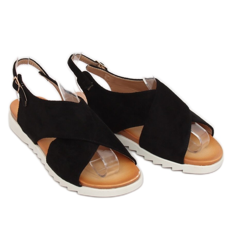 Crne ženske sandale 9003 Black crno 1