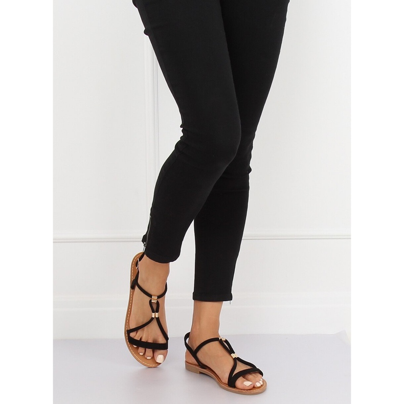 Crne ženske sandale L520 Black crna 1