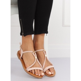 Ženske sandale u bež boji L520 Bež 1