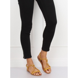 Žute ženske sandale L520 Žute žuta boja 2