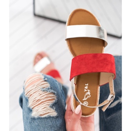 SHELOVET Udobne sandale crvena 2