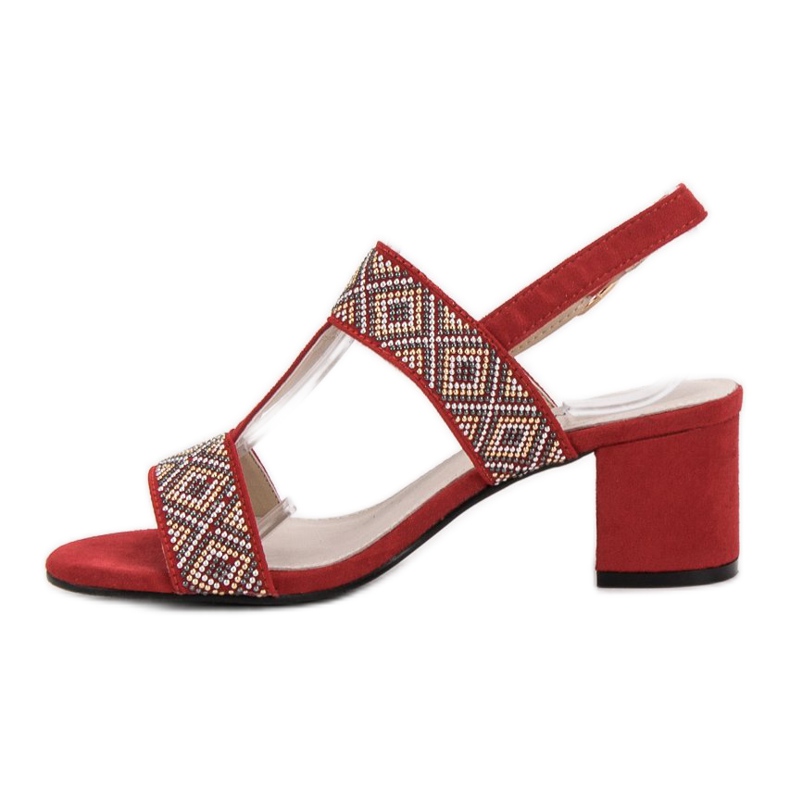 Goodin Sandale s visokim potpeticama crvena 1