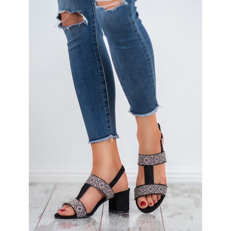 Goodin Sandale s visokim potpeticama crna 2