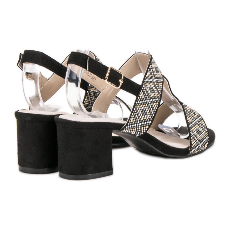 Goodin Sandale s visokim potpeticama crno 1