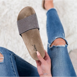 Evento Papuče s kristalima siva 1