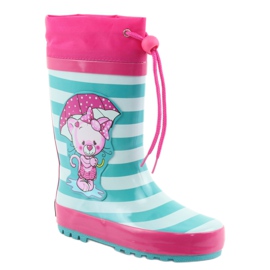 American Club Američki wellies.Mačić nakon izložbe ružičasta zelena 1