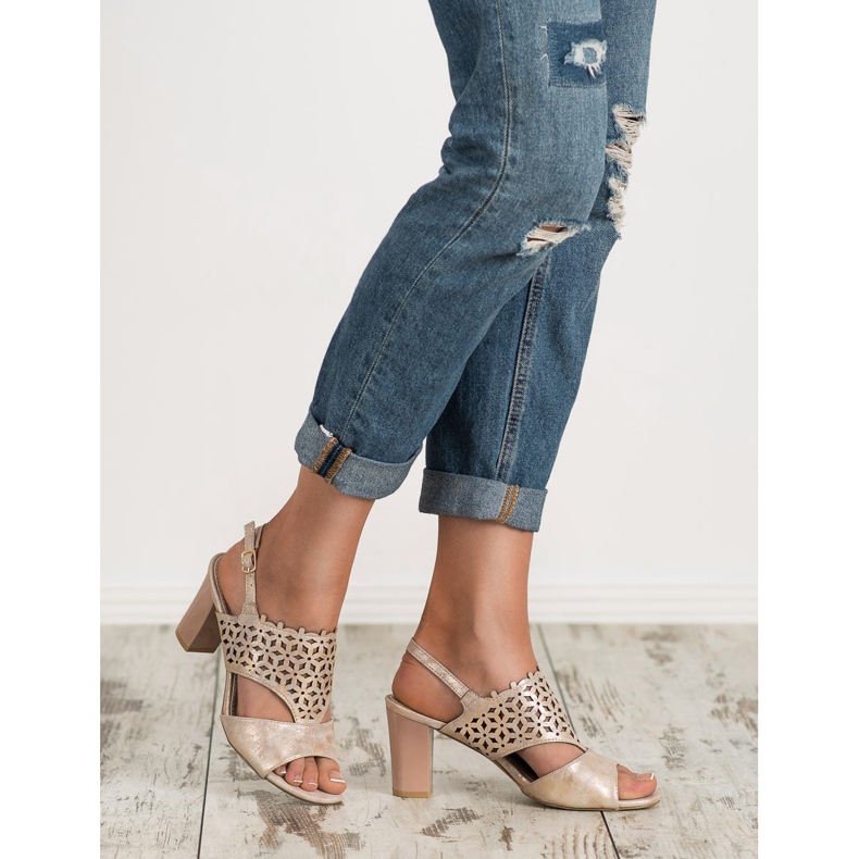 Goodin Ažur sandale ružičasta 2