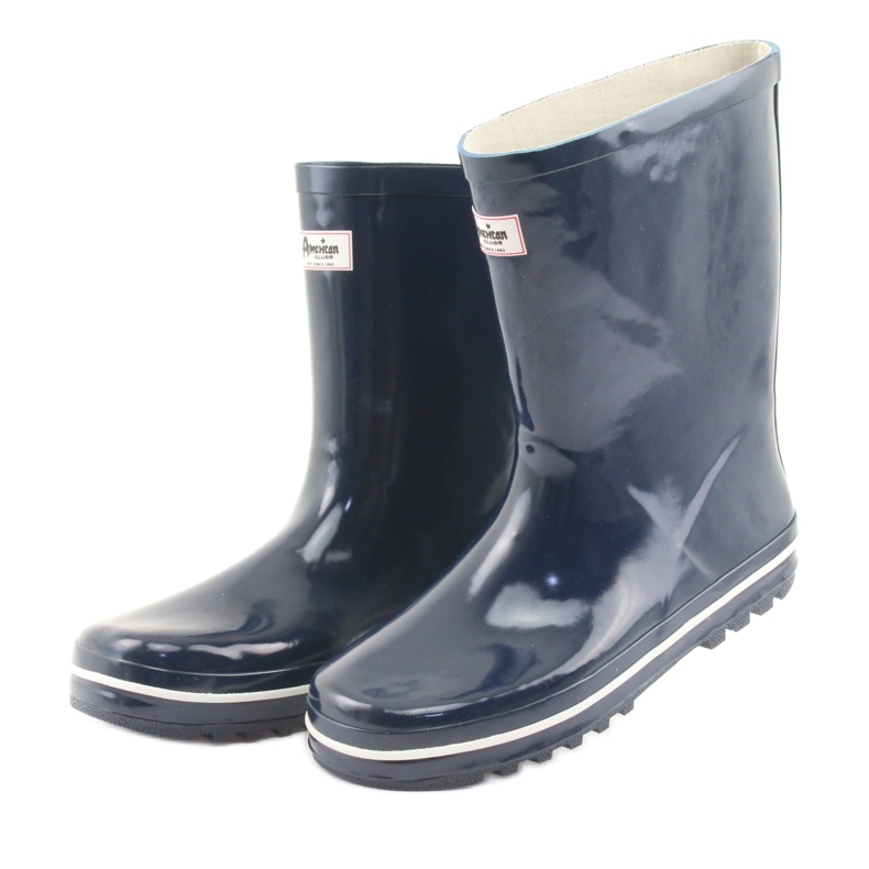 American Club Tamnoplave, izolirane galoše Američkog kluba bijela mornarsko plava 3