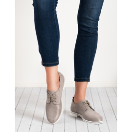 Marquiz Cipele od antilopa siva 2