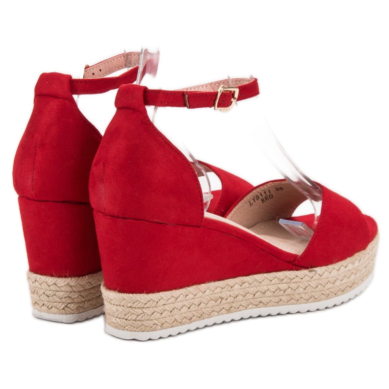 Sweet Shoes Sandale sa espadrilama crvena 1