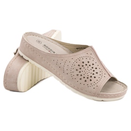 Goodin Ažurne papuče smeđa 1