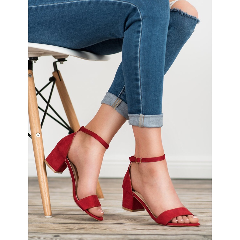 SHELOVET Klasične crvene sandale crvena 1