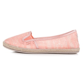 Balada Slip on čipkane espadrile naranča 2