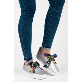 Seastar Elegantne tenisice vezane vrpcom siva 1