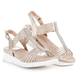 Kylie Sandale s kristalima žuta boja 1