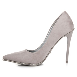 Seastar Modne sive visoke potpetice siva 1