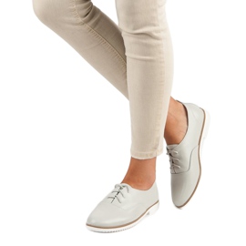 Sive kožne cipele marke MAZARO siva 2