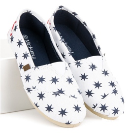 McKey Modne slip-on espadrile bijela tamnoplava 1