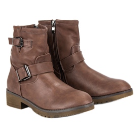 Encor Smeđe čizme za bicikle smeđa 1