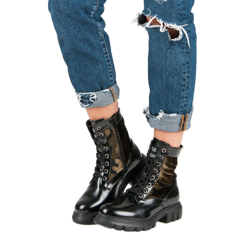 Kylie Glany Moro čizme crna 2