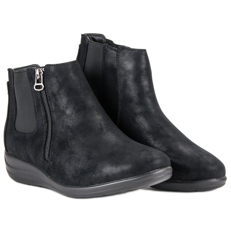 Kylie Crne čizme na patentni zatvarač crna 1